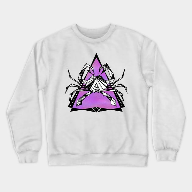 Cancer crab zodiac sign Crewneck Sweatshirt by mailboxdisco